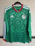 Jersey Selección Mexicana Manga Larga Versión Fan 2025/26 – Oficial
